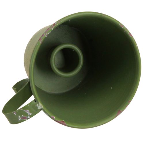 Artikel Pind lysestage vintage kop metal dekoration grøn Ø9,5cm H8cm 3stk