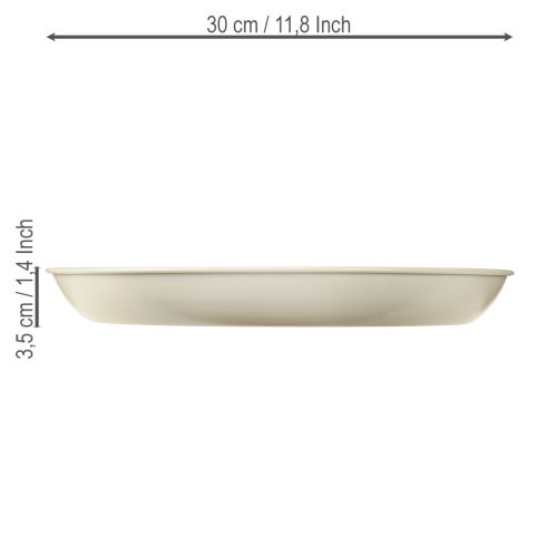 Artikel Konisk lysestage til 4 lys, lyseskål, grå metal, Ø30 cm