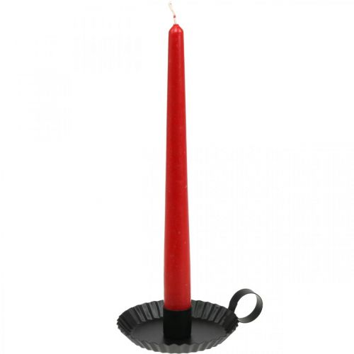 Artikel Lysestage sort metal pind lysestage Ø9,5cm 4 stk