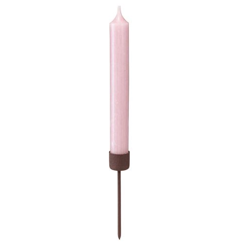 Artikel Pind lysestage til tilstopning rustbrun Ø22mm H10,5cm 12 stk