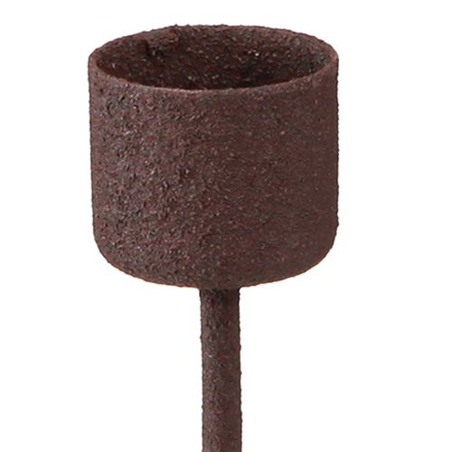 Artikel Pind lysestage til tilstopning rustbrun Ø22mm H10,5cm 12 stk
