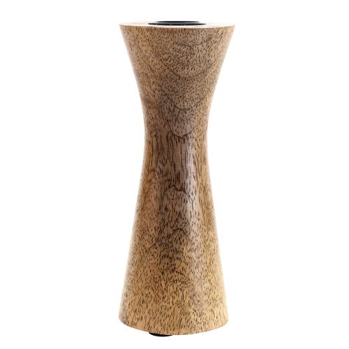 Artikel Pind lysestage træ lysestage natur Ø6cm H20cm