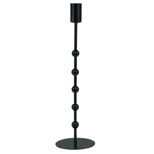 Floristik24 Pind lysestage metal lysestage sort H30cm