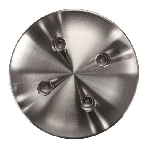 Floristik24 Pind lysestage sølv Ø2,5cm lysestage metal Ø23cm