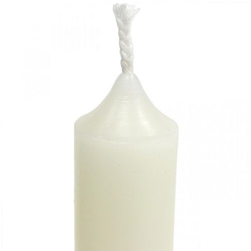 Floristik24 Stanglys korte Stearinlys creme til arrangement Ø22/110mm 6stk