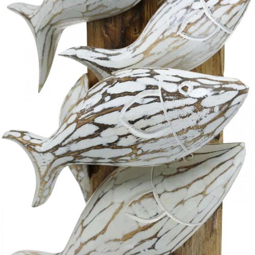 Floristik24 Dekorativ fisk stående træskole af fisk Maritim dekoration 59cm