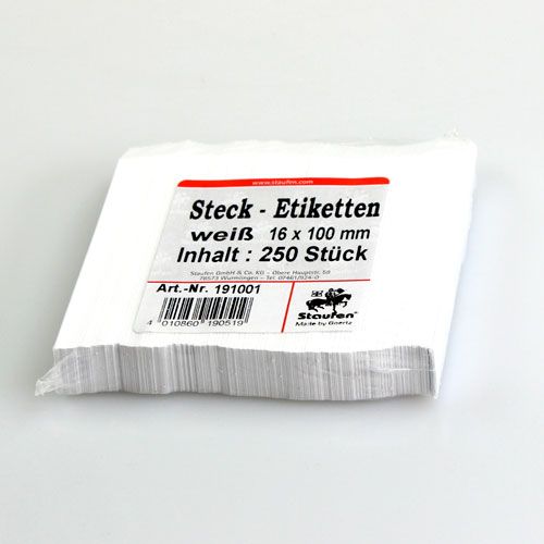 Artikel Indstiksetiketter 16mm x 100mm 250 stk