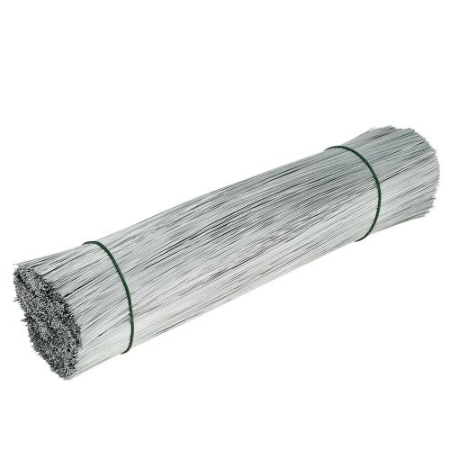 Stiftråd, sølvtråd galvaniseret Ø0,4mm L180mm 1kg