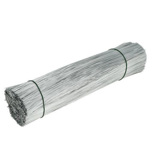 Floristik24 Stiftråd, sølvtråd galvaniseret Ø0,4mm L180mm 1kg