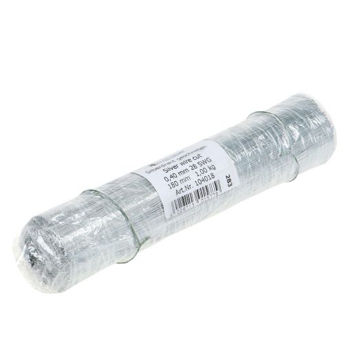 Artikel Stiftråd, sølvtråd galvaniseret Ø0,4mm L180mm 1kg