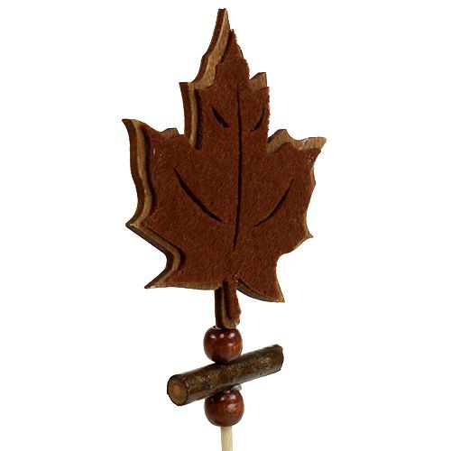Artikel Nåle ahornblad sorteret efterårsdekoration 8cm L35cm 12stk