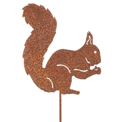 Havepæl egern rust dekorativ pæl til blomsterbed og urtepotte 52 cm 2 stk.