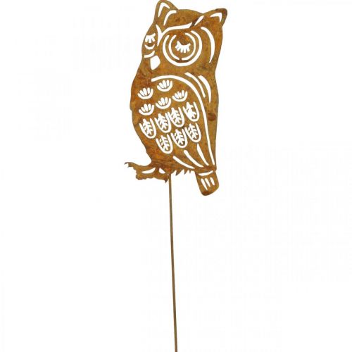 Havestag rustugle metal patinaprop 19cm