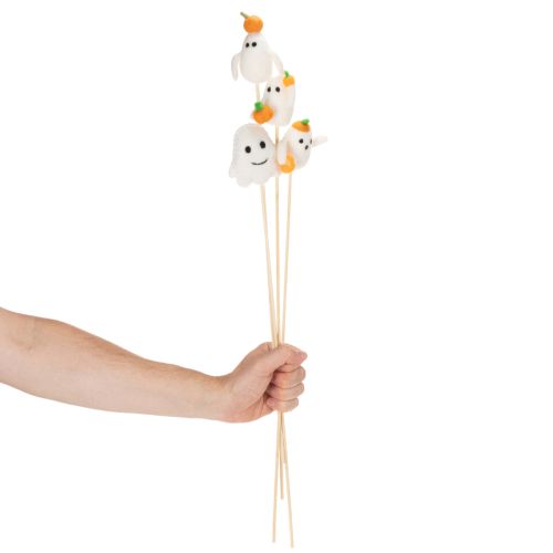 Spøgelsesfigurer på træpinde, Halloween-dekoration, 54 cm, 8 stk. | Floristik24.dk