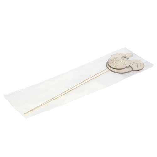 Floristik24 Stik træhane, høne 7cm - 8,5cm 2stk