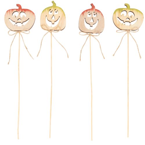 Dekorativt græskar med ansigt Halloween-dekoration, 31 cm, 12 stk. | Floristik24.dk