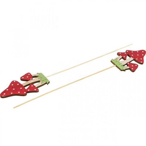 Floristik24 Blomsterprop fluesvamp dekoration svampe efterårsdekoration 10cm 18 stk