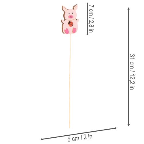 Dekorativ griseblomstdekoration, træ, 31 cm, 16 stk. | Floristik24.dk
