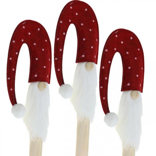 Floristik24 Julenisse, havestiksnisse, julepynt træ L51cm 3stk