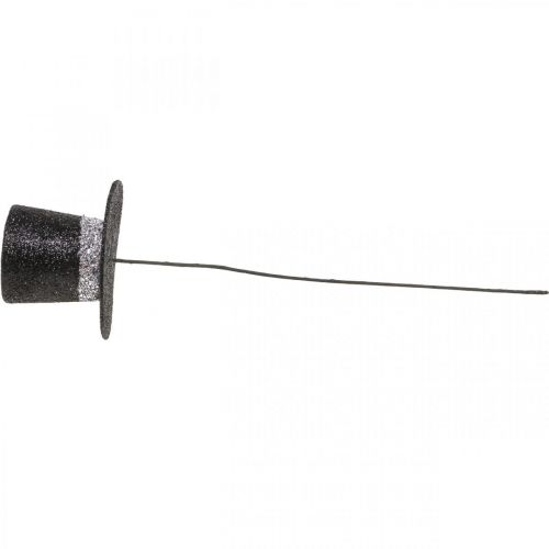 Artikel Nytårsaften dekoration cylinderhat dekorativ stikglimmer 5cm 12 stk