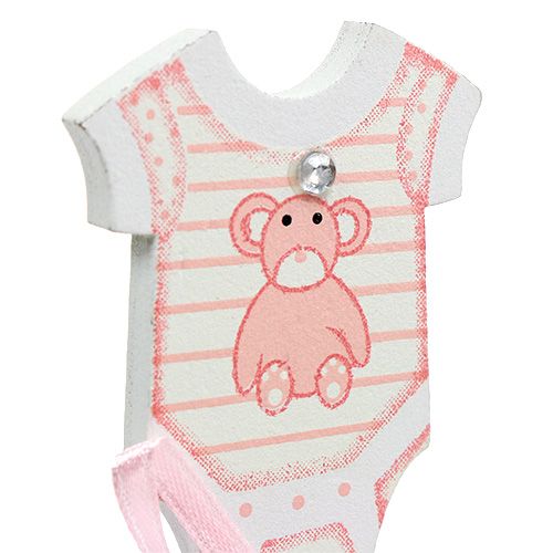 Floristik24 Fødselprop 5,5cm L25,5cm blå, pink 24 stk