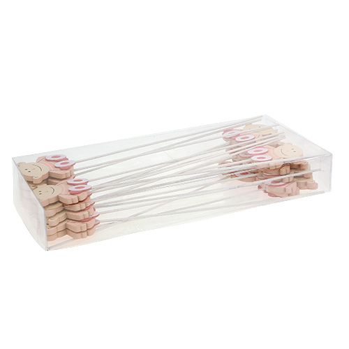 Artikel Stik Baby 5cm L25cm Pink 20 stk