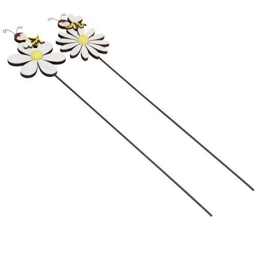 Artikel Forårsdekoration blomsterstik bi dekoration 11×7,5cm 6stk