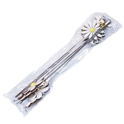 Artikel Forårsdekoration blomsterstik bi dekoration 11×7,5cm 6stk