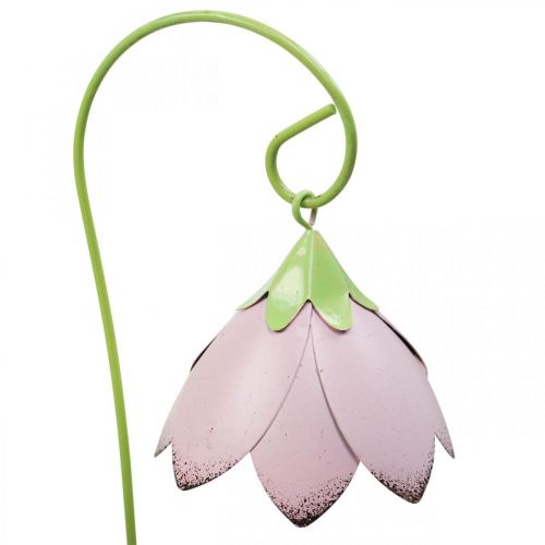 Havestake Metal Dekorative Blomster Farvede Bed Stakes L34 4stk