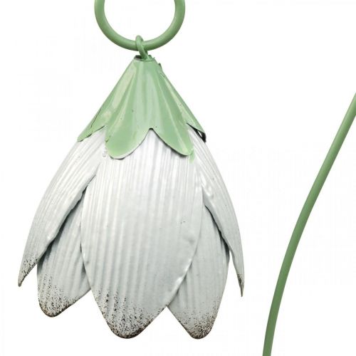 Floristik24 Havepæle metal dekorative blomster pink lilla hvid L58cm 3stk