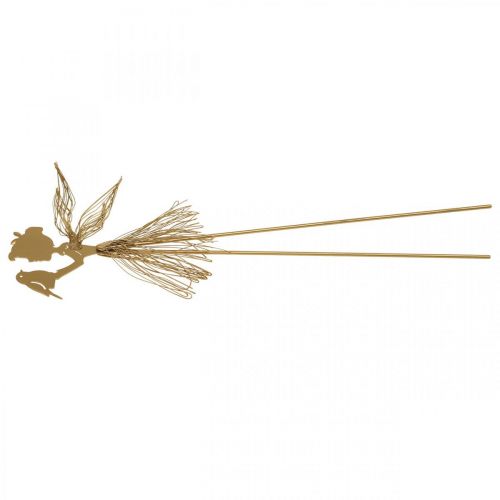 Floristik24 Garden Stake Elf Metal Haveseng Stake Guld 16,5×15cm