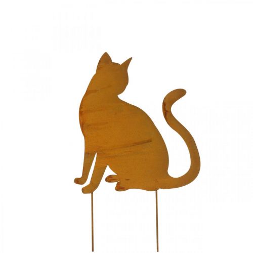 Floristik24 Patina Garden Stake Cat Bed Stake Retro H41,5cm