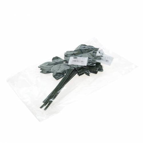 Artikel Metalstik rose sølvgrå, hvidvasket metal 20cm × 11,5cm 8 stk