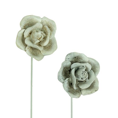 Floristik24 Stikroser assorteret. Ø5,5cm L19cm 4 stk