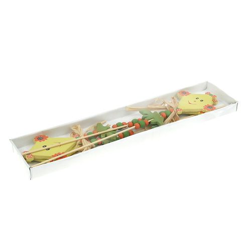Floristik24 Stik til blomster dragon gul L31cm 4stk