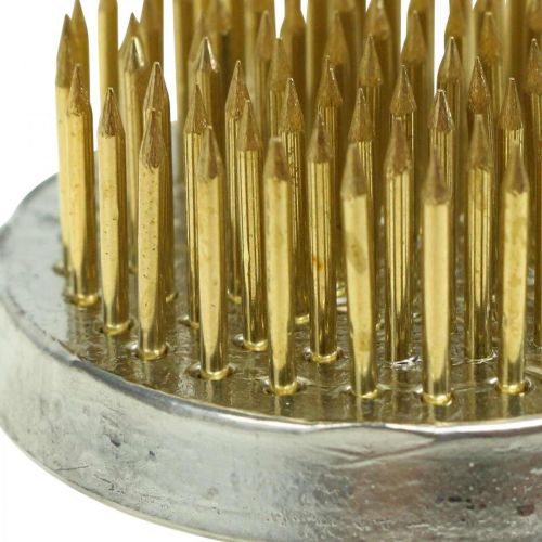 Artikel Blomster pindsvin stik pindsvin Kenzan Ikebana messing rund Ø 40mm