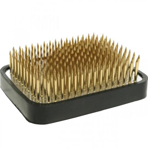 Artikel Hedgehog Kenzan Rektangulær Sølv Messing 70×50mm
