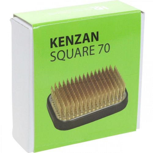 Artikel Hedgehog Kenzan Rektangulær Sølv Messing 70×50mm