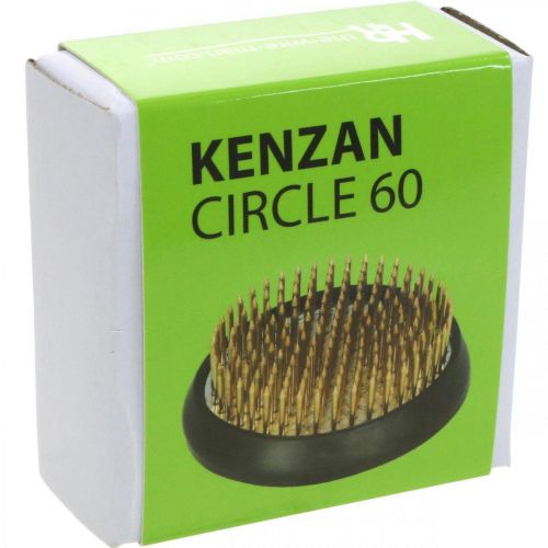 Artikel Plug-in pindsvin Kenzan rund blomst pindsvin sølv messing Ø60mm