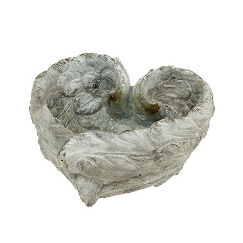 Floristik24 Plug-in skål hjerteform 15cm x 13cm H8cm