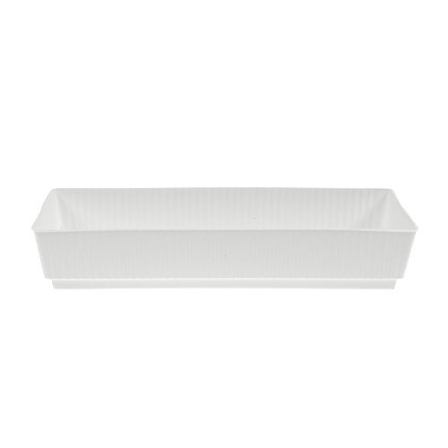 Floristik24 Fatbakke vådskum 23 x 8 x 4,5 hvid 10 stk