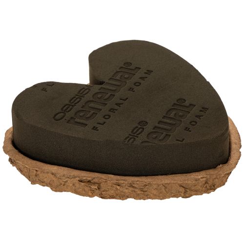Blomsterskumhjerte OASIS® Renewal® Blomsterskum Biolit® 18 cm 2 stk.