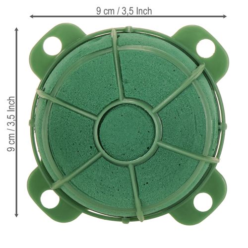 Artikel Rund blomsterdekorationsholder i blomsterskum Ø9 cm H5 cm 4 stk.