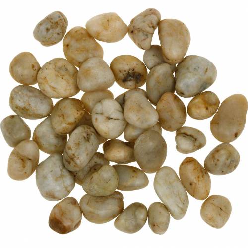 Floristik24 River Pebbles naturlig creme 2-4cm 1kg