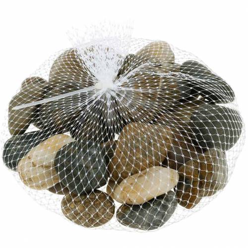 Floristik24 River Pebbles Naturlig Lys og Mørk 3-6cm 1kg