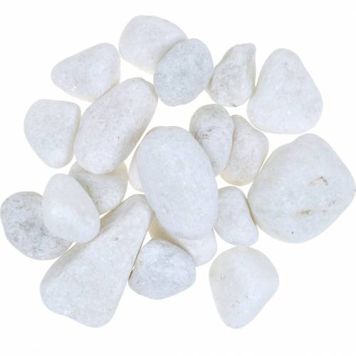 River Pebbles Natural White 3-5cm 1kg