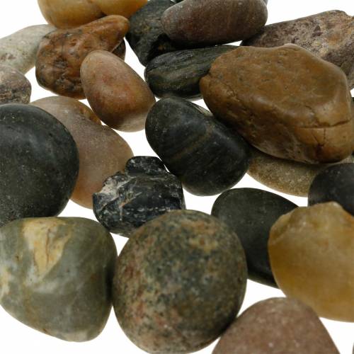 Artikel River Pebbles Naturlig Lys og Mørk 2-3 cm 1 kg