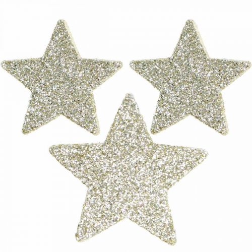 Floristik24 Scatter dekoration Jule scatter dekoration stjerner i guld Ø4/5cm 40p