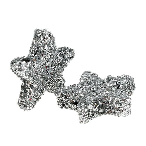 Artikel Stjerneglitter 1,5cm til overdrysning af sølv 144 stk