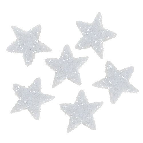 Artikel Star Glitter 1,5cm til overdrysning af hvid 144stk